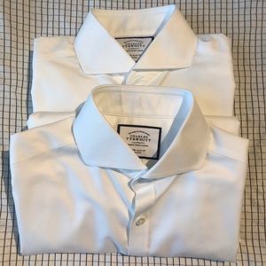 Charles Tyrwhitt spread collar dress shirt